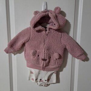 Carter's Baby Girl 3 Piece Little Bear Set, size 3 months